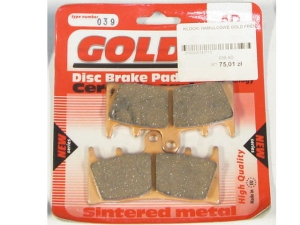 Klocki hamulcowe Gold Fren 039AD, Suzuki GSX 1300 RX/RY/RK1/RK2/RZK3/RK3/RK4/RK5/K6/K7 ‚Hayabusa‘