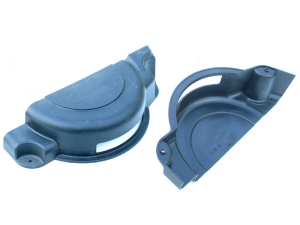 Osłona prawa koła pasowego deka koszącego traktorka Husqvarna