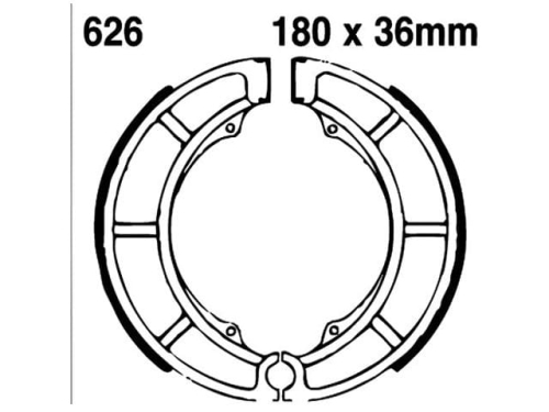 4200171 Szczęki hamulca tylnego Suzuki VL Intruder 800