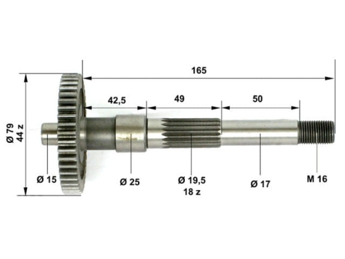 WSCQ7002 Wałek napędowy Zipp Quantum