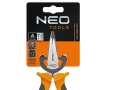01-015 Szczypce wydłużone wygięte 160 mm. NEO