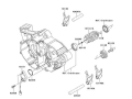 13140-0057 Wodzik skrzyni biegów Kawasaki KX250
