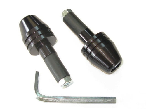 5361119 Końcówki kierownicy aluminium czarne