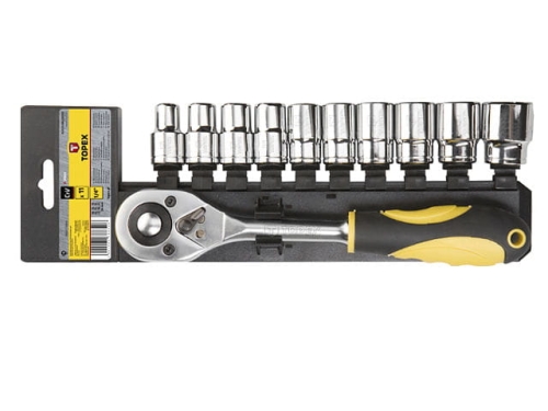 38D652 Klucze nasadowe 1/2" zestaw 11 szt