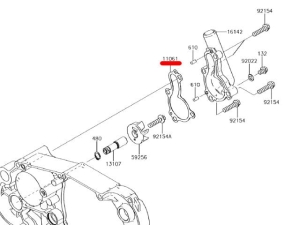 Uszczelka pompy wody Kawasaki KX 450F